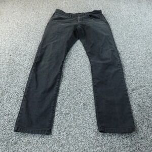 Proof Jeans Mens 31X30 Dark Black Denim Pants Slim Straight Stretch Huckberry